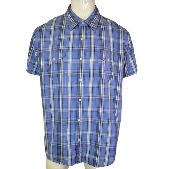 Urban Pipeline Men's Plaid Short Sleeve Shirt (Size XXL) - Picture 1 of 6